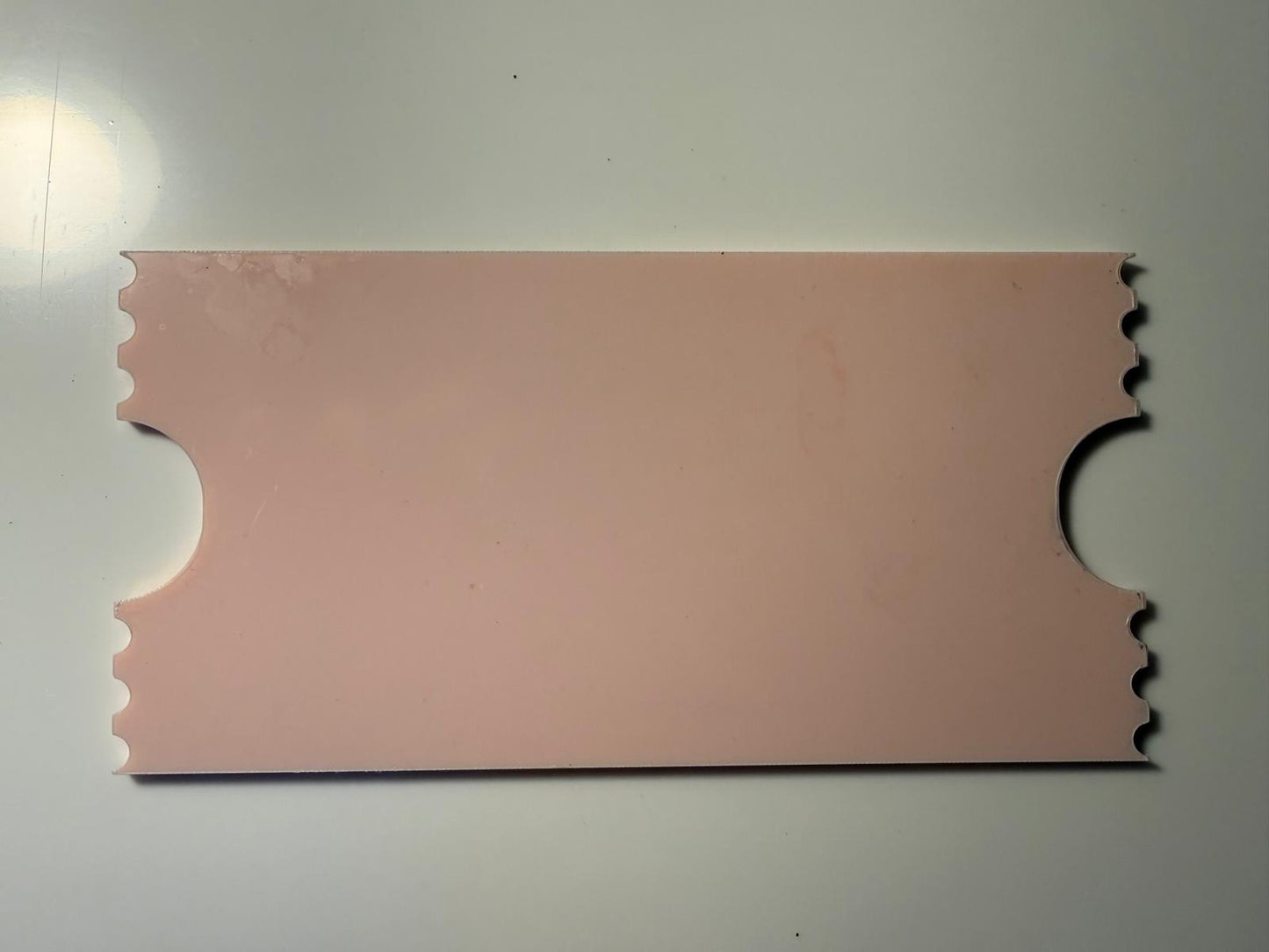 Acrylic Tickets Sublimation Blanks - 3 Sizes | White, Glitter, Mirror