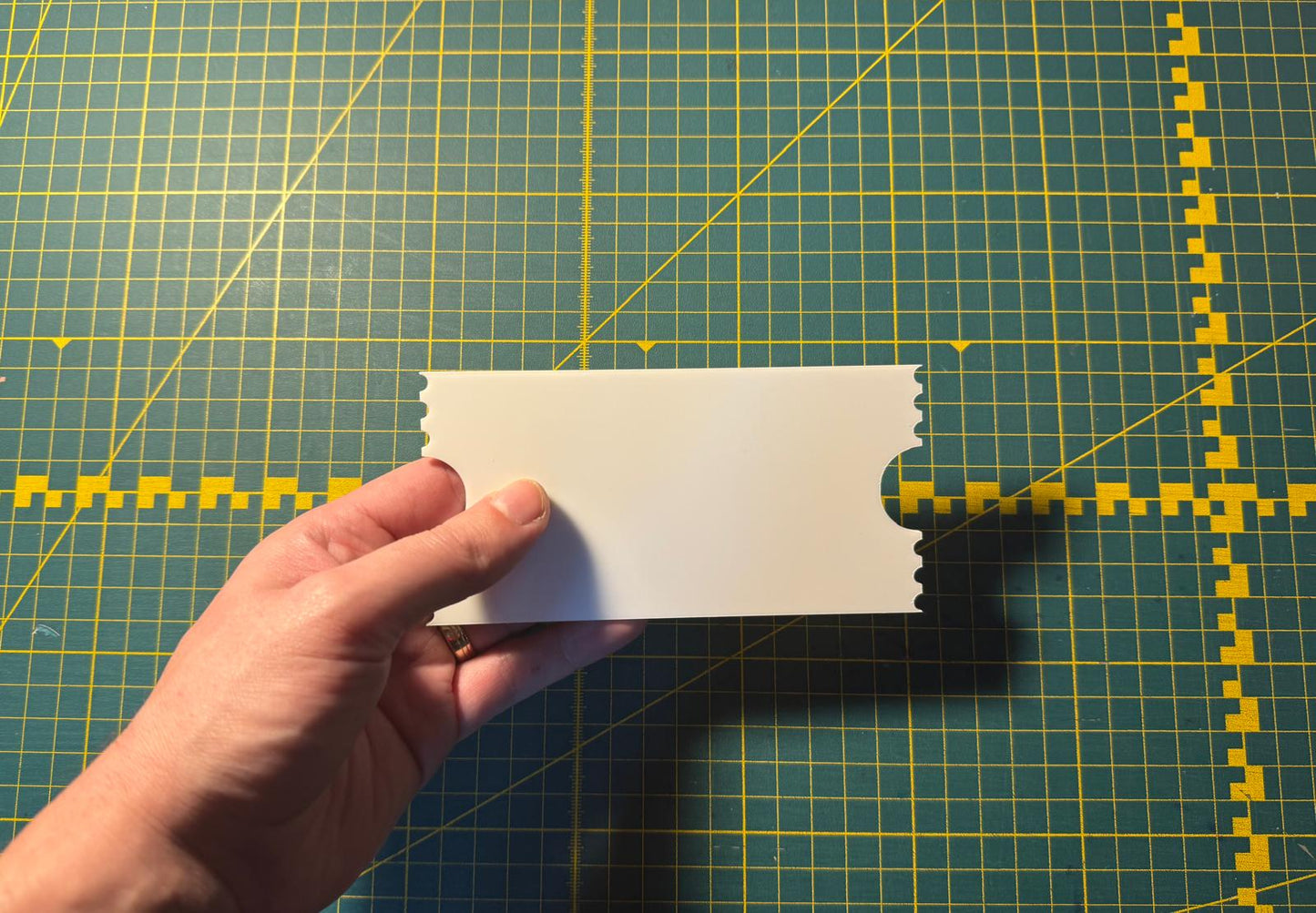 Acrylic Tickets Sublimation Blanks - 3 Sizes | White, Glitter, Mirror