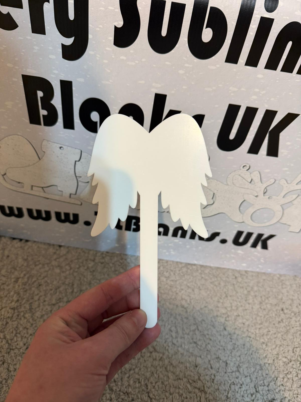 Wings Shaped Memorial Marker