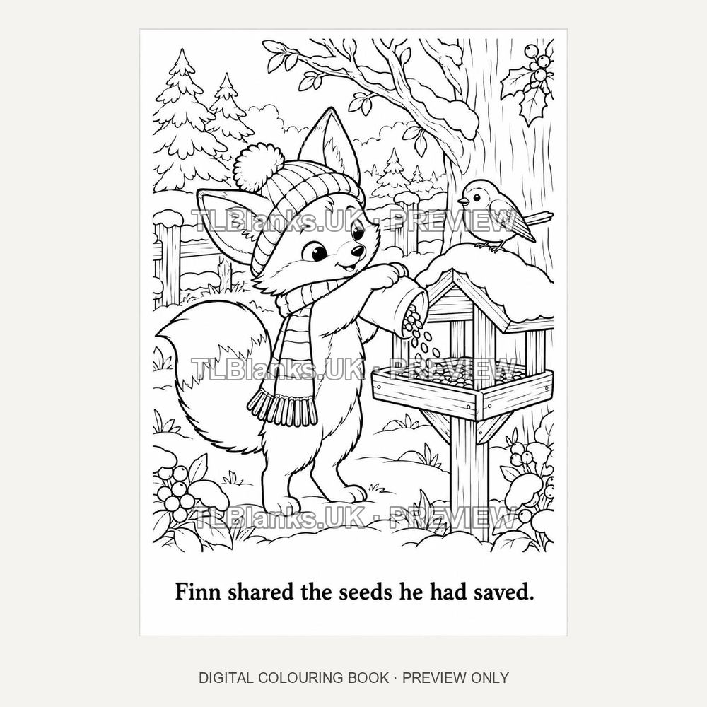 The Fox Who Had No Christmas Gift - watermarked sample page 2 preview