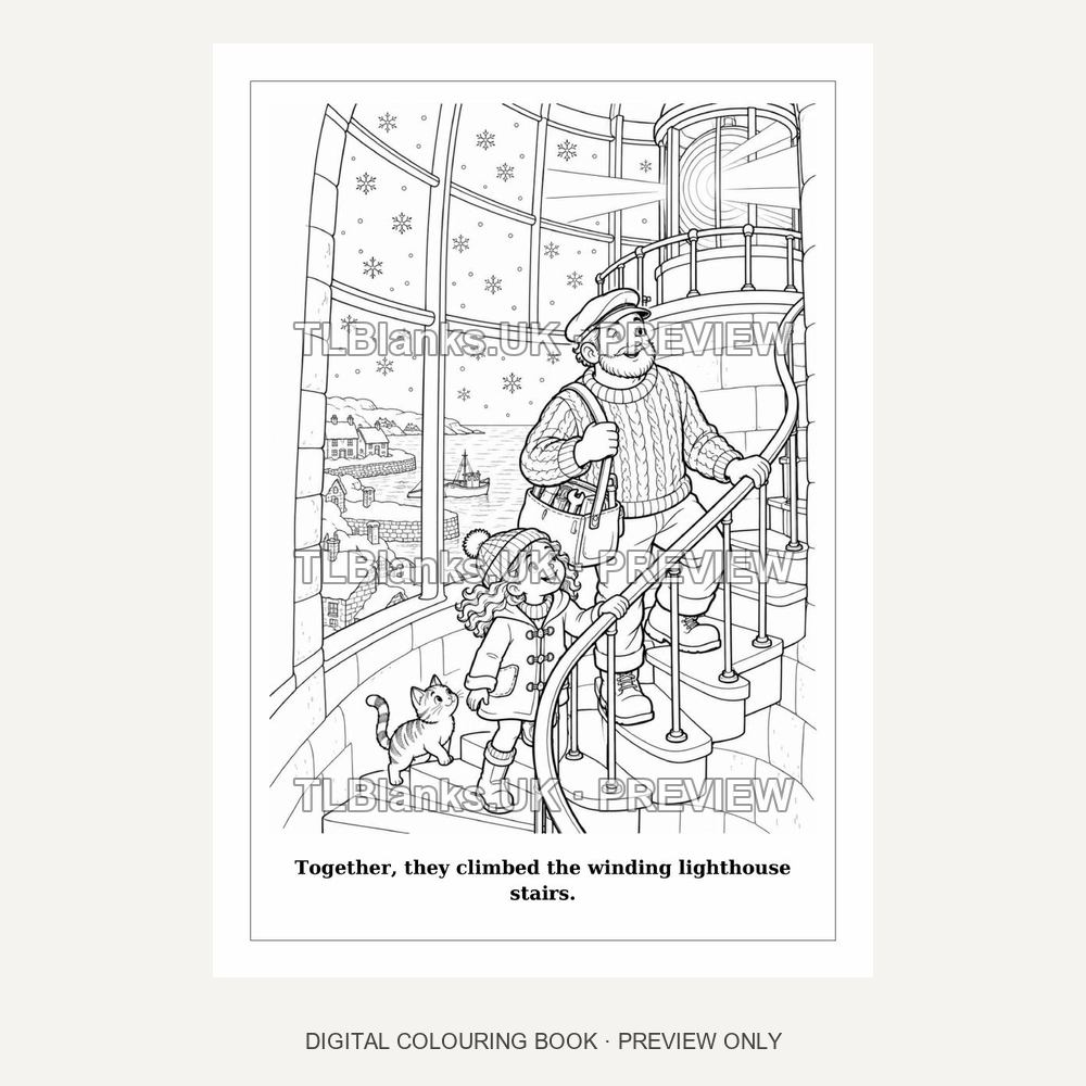 The Little Lighthouse Christmas - watermarked sample page 2 preview
