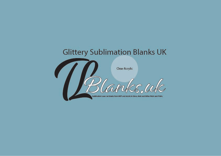Clear Acrylic Disc 3mm - Premium Sublimation Blank | TLBlanks.UK