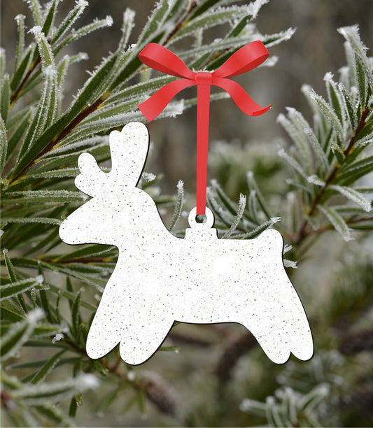 Reindeer Sublimation Christmas Bauble