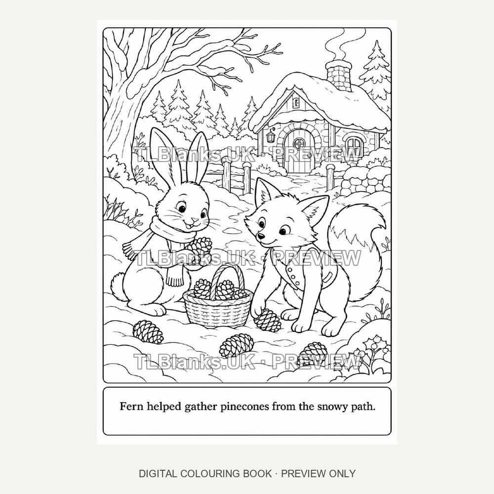 Christmas at the Woodland Cottage - watermarked sample page 1 preview