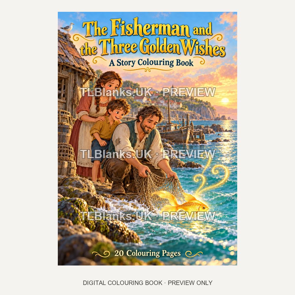 The Fisherman and the Three Golden Wishes - watermarked cover preview