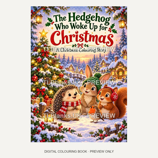 The Hedgehog Who Woke Up for Christmas - watermarked cover preview