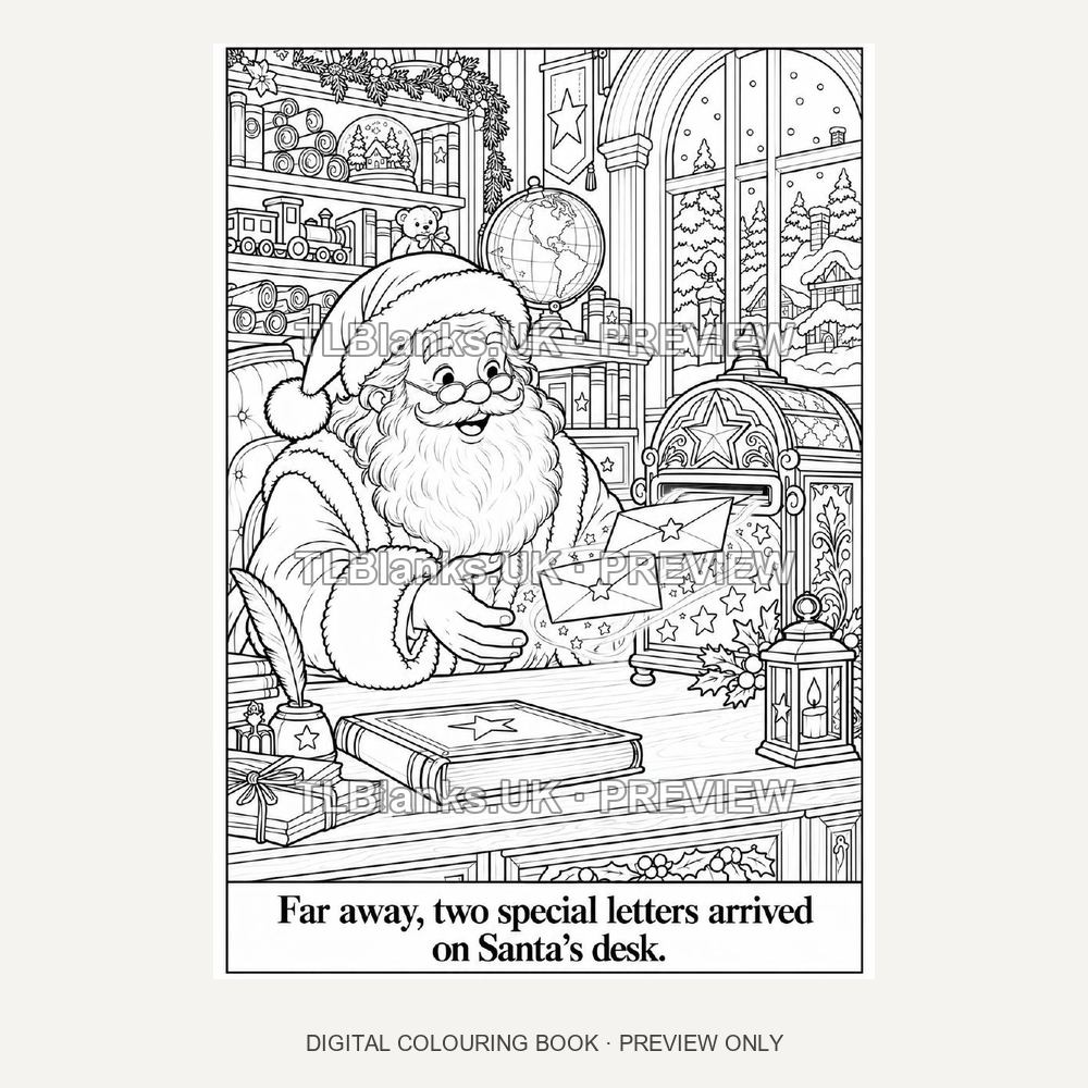 The little Elf and the Magic Letterbox - watermarked sample page 2 preview