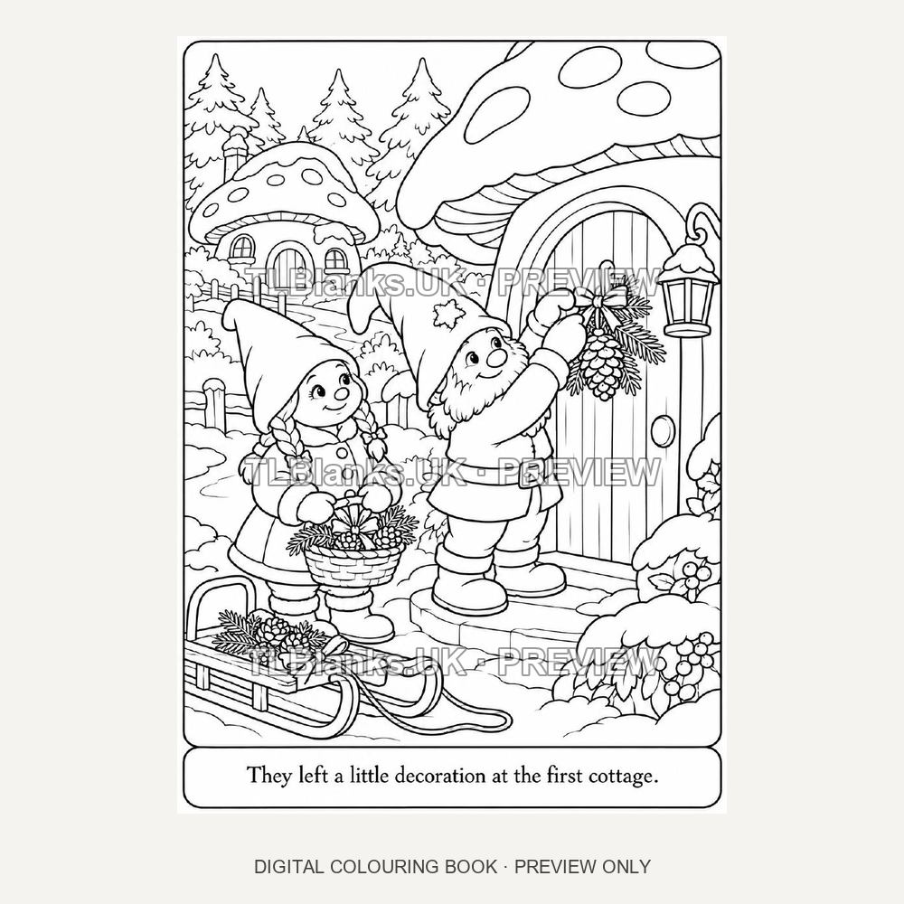 The Little Gnomes Christmas Surprise - watermarked sample page 2 preview