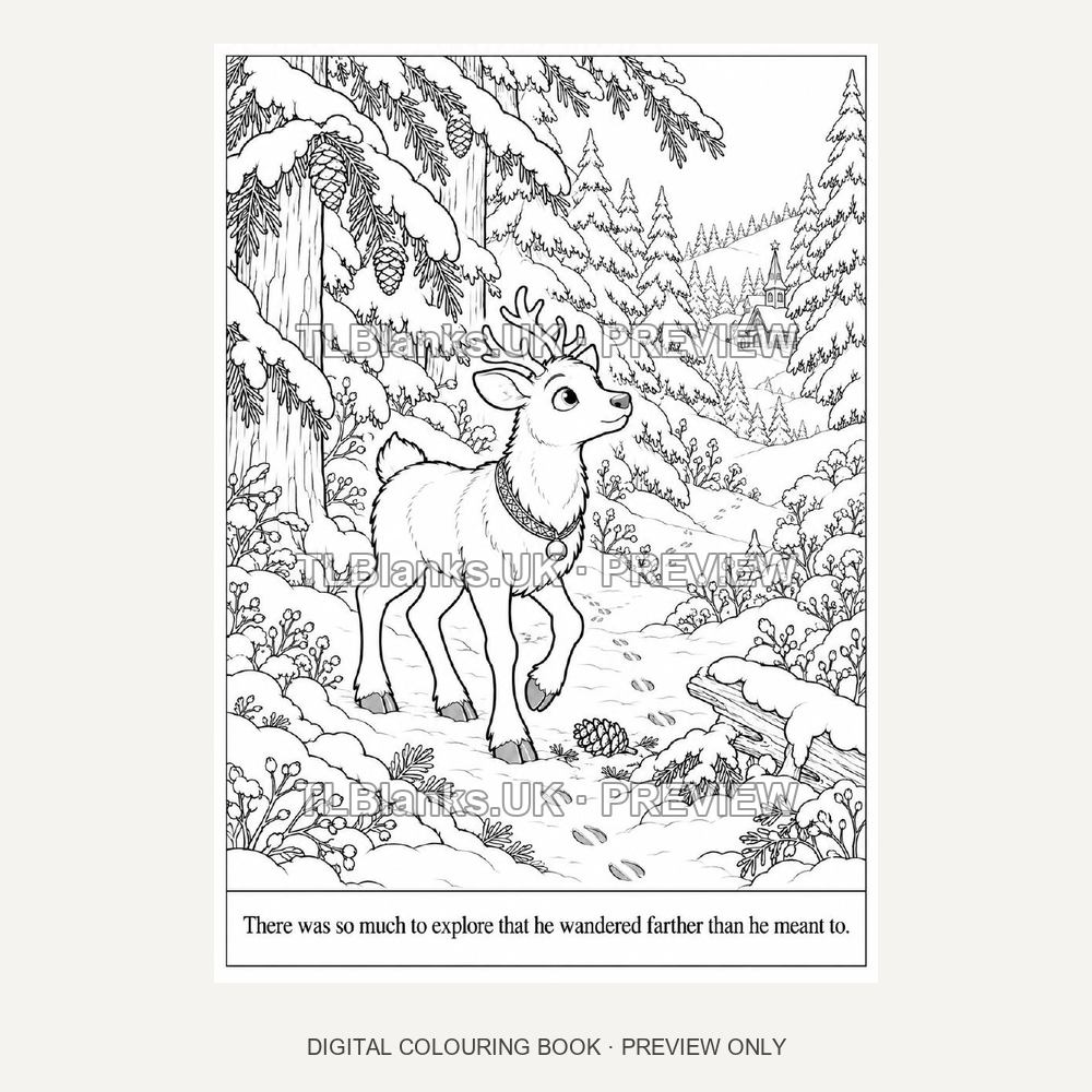 The Lost Reindeer - watermarked sample page 1 preview