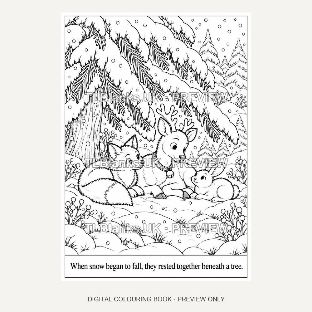 The Lost Reindeer - watermarked sample page 2 preview