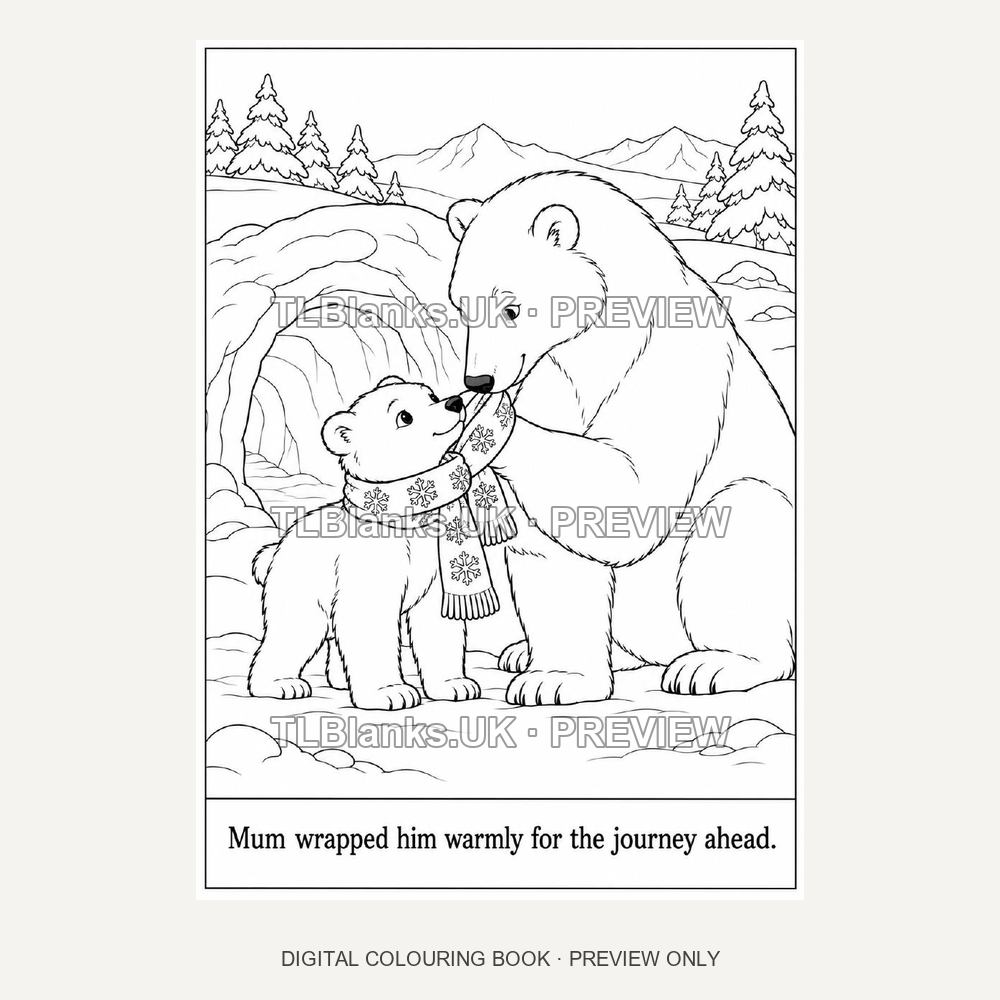 The Polar Bears Christmas Journey - watermarked sample page 1 preview