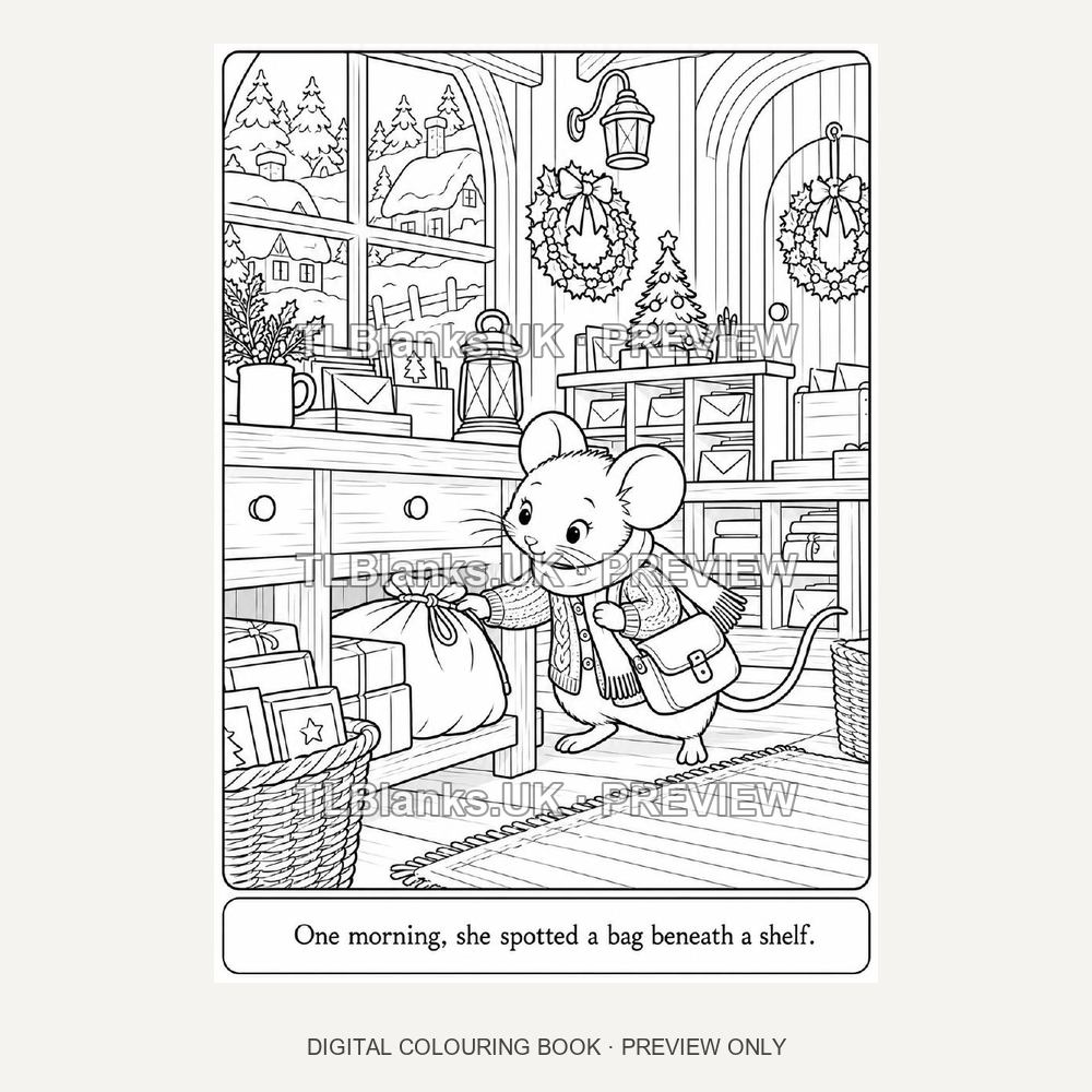 Little Christmas Post Office - watermarked sample page 1 preview
