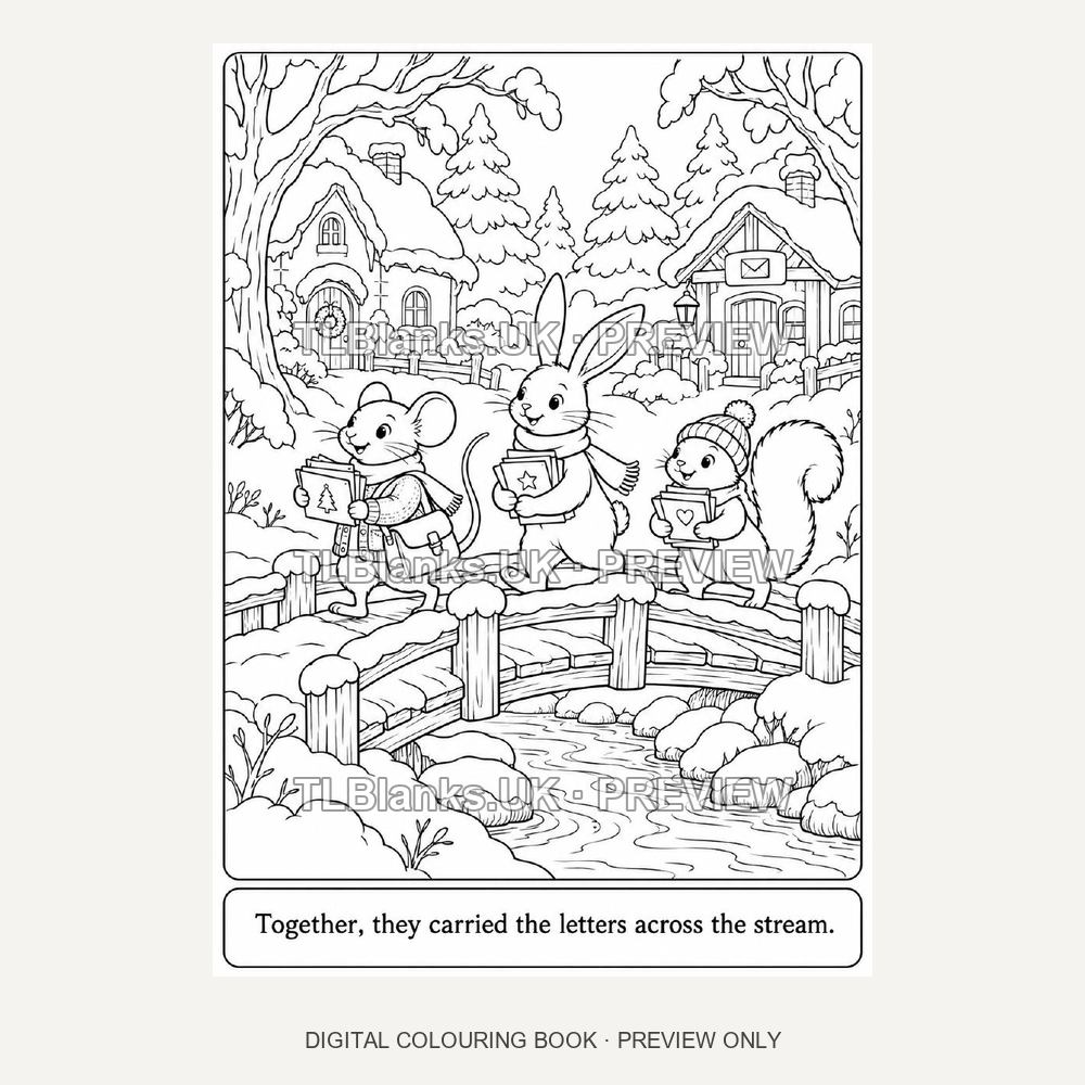 Little Christmas Post Office - watermarked sample page 2 preview