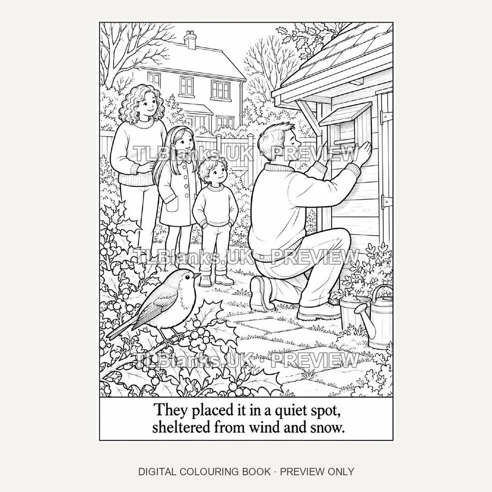 Little Robins Christmas - watermarked sample page 2 preview