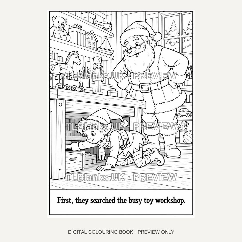 Santas Missing Bell - watermarked sample page 1 preview