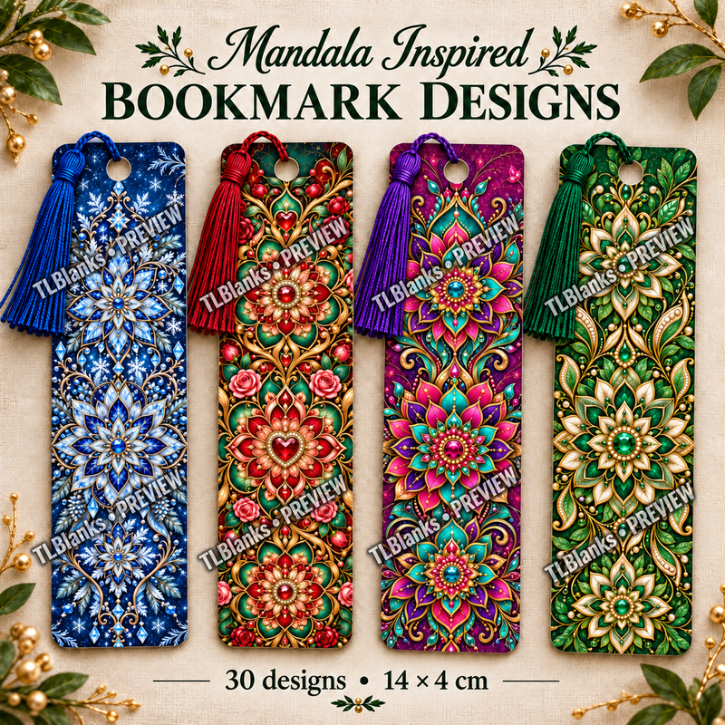 Mandala bookmark collection presentation - protected preview