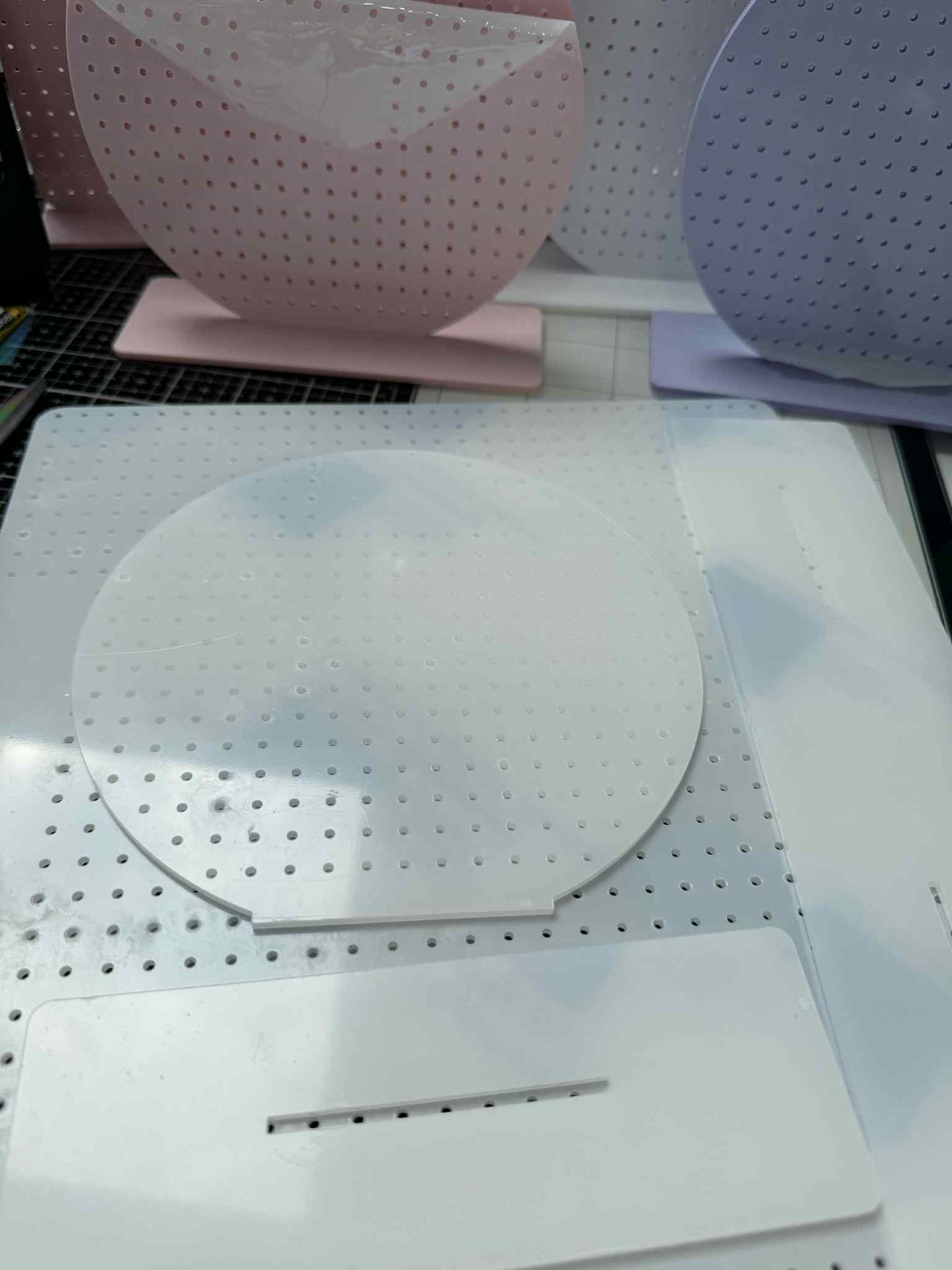 Acrylic Circular Earring Stand