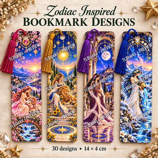 Zodiac bookmark collection presentation - protected preview